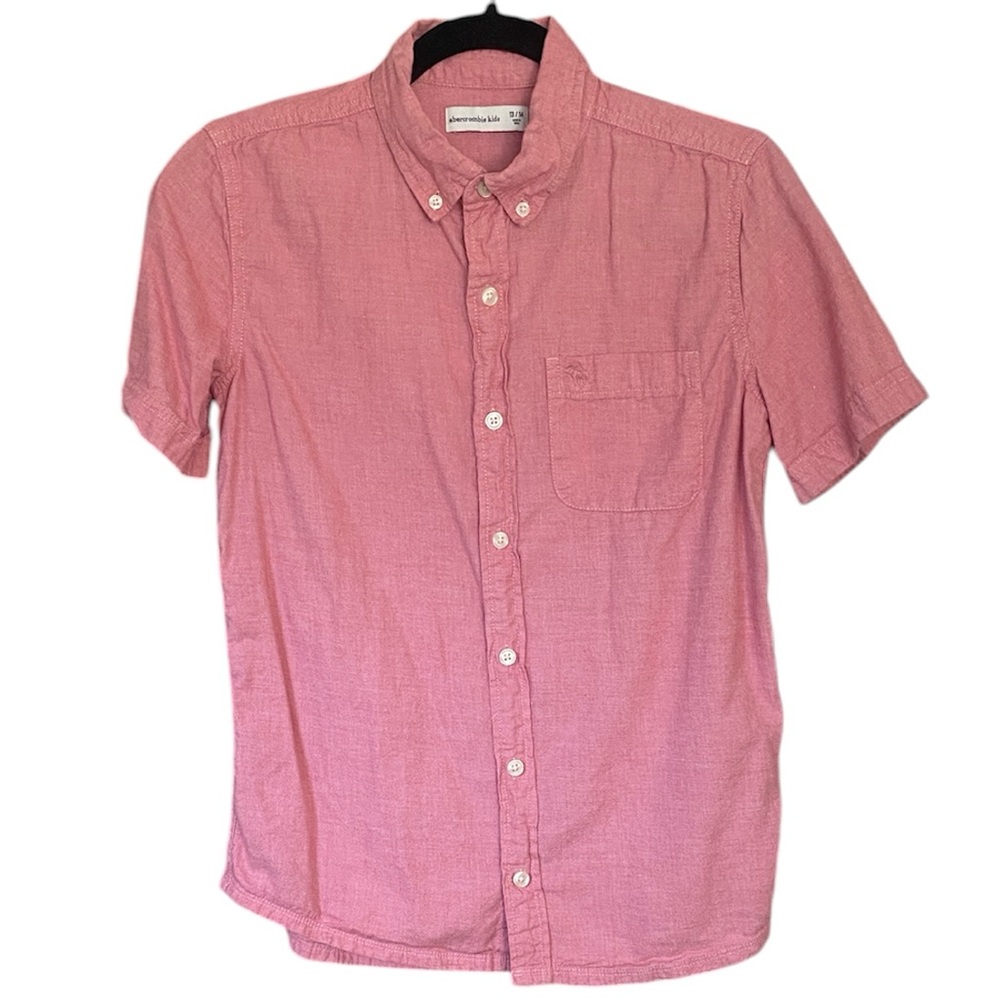 Abercrombie Kids Casual Pink Button-Down Shirt